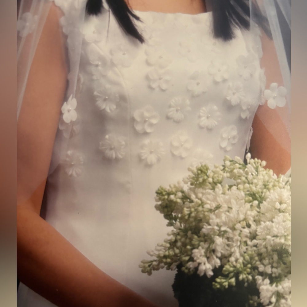Vintage Vera Wang Wedding Gown - Picture 3 of 12